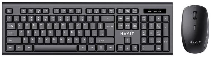 Havit KB265GCM Ασύρματο Σετ Πληκτρολόγιο & Ποντίκι Αγγλικό US