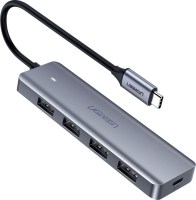 Ugreen CM219 USB 3.0 Hub 5 Θυρών με σύνδεση USB-C Γκρι 20200611093106_ugreen_usb_c_to_4_ports_usb_3_0_adapter