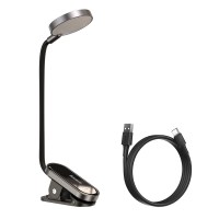 Baseus Mini Reading Clip Lamp Φωτιστικό Γραφείου με Εύκαμπτο Βραχίονα και Κλιπ σε Μαύρο Χρώμα DGIWK-A02.jpg_0
