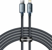 Baseus Crystal Shine Braided USB-C to Lightning Cable 20W Μαύρο 2m (CAJY000301) xlarge_20211110114439_baseus_crystal_shine_braided_usb_2_0_cable_usb_c_male_lightning_mayro_2m_cajy000101